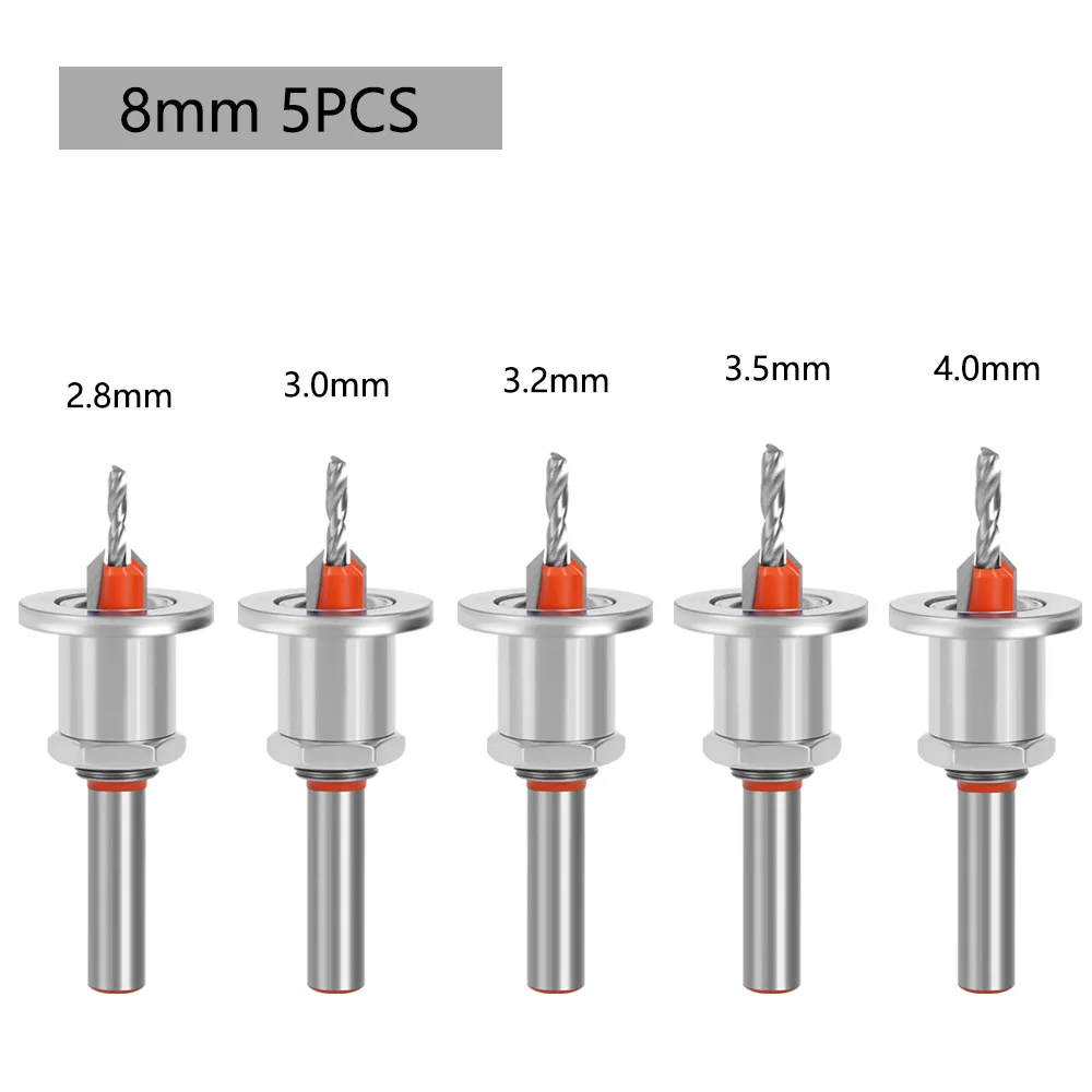 Adjustable Countersink Drill Cone-hole Drill Up Screw Step Self-tapping Screw Alloy Head Wood Mounted Step Drill Bit Set Taladro