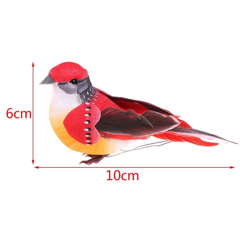 

1Pc Real Feather Mini Fake Birds Artificial Feather Foam Doves Wedding Decor Venue Ornament