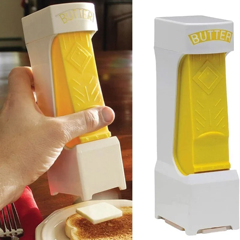 

Butter Cutte,Simple One Click Stick Butter Cutter-Cheese Cutter-Dispenser to Store for Making Bread,Cakes,Cookies