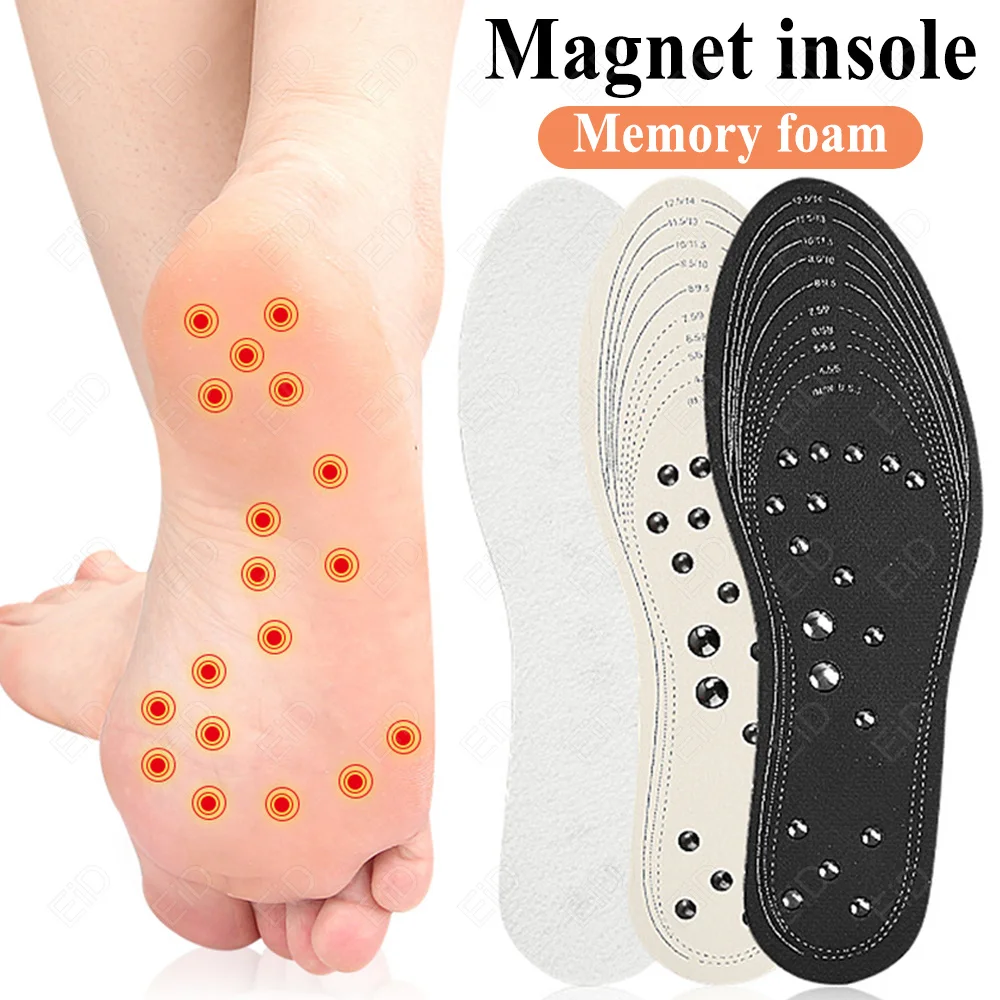 36 magnets Unisex Magnetic Therapy Massage Insoles Foot Acupressure Memory foam Shoe Pad Therapy Slimming Insole for Weight Loss