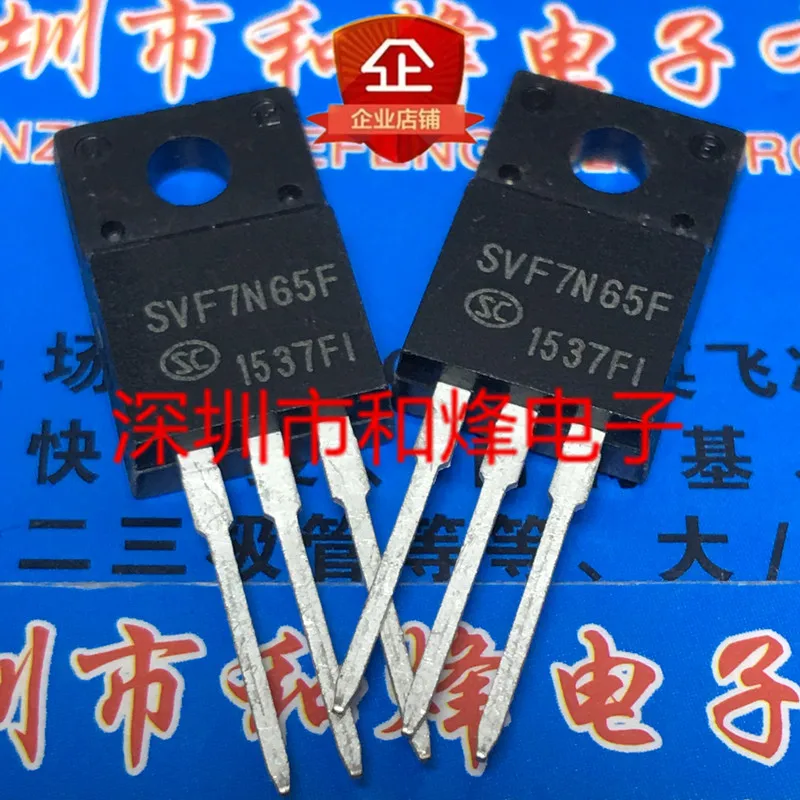 5PCS-10PCS SVF7N65F TO-220F 650V 7A On Stock New And Origjnal