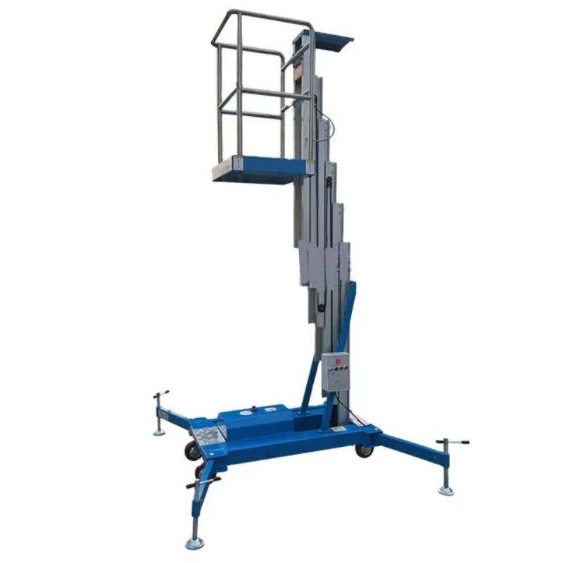 A single-column aluminum elevator with stable sliding, allowing for continuous industrial entry