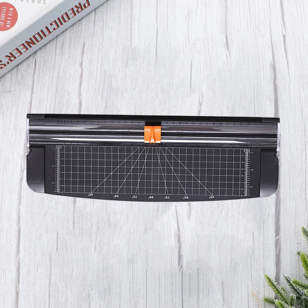 1pc Paper Cutter A4 Heavy Duty Gridded Base Guillotine Trimmer For Home Office School Craft Projects Adjustable Ruler