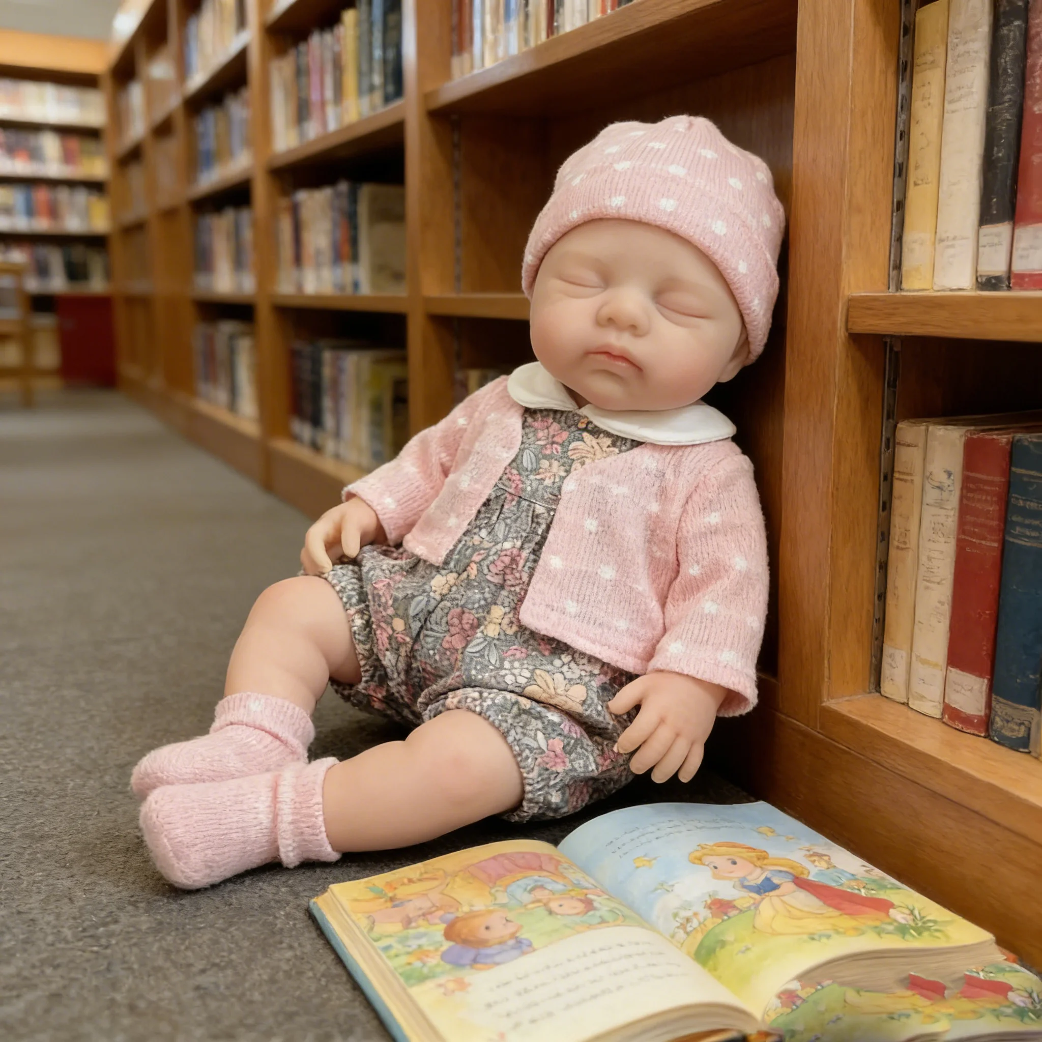 12inch Flexible Elastic Reborn Baby Doll - Sleeping Irys Super Lifelike Mini Cute Soft Solid Platinum Silicone Mouth Can Open