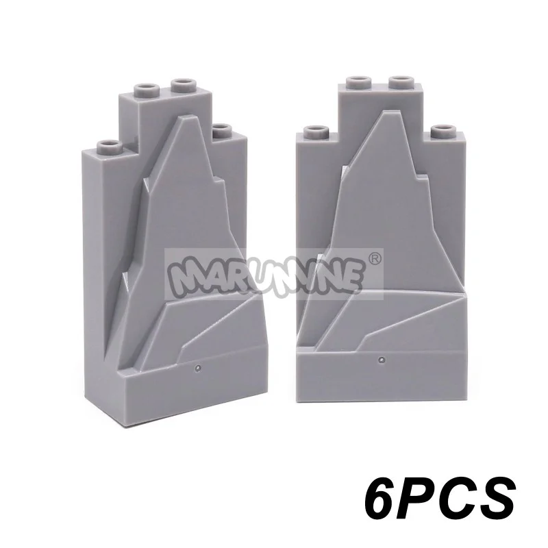 MARUMINE MOC Blöcke Bergsteinstein Dschungelgarten Bausteine DIY Teile Zubehör Kompatibel mit 6083 47847 6082 23996