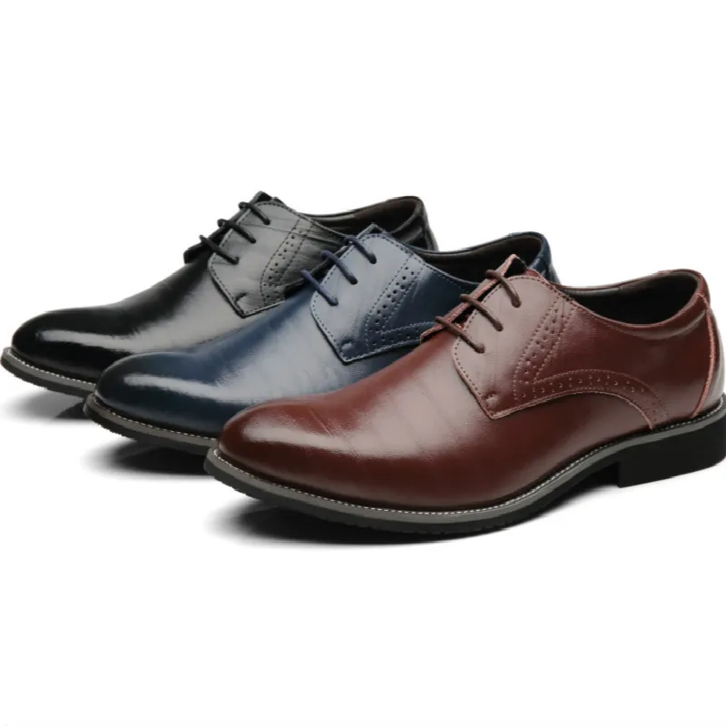 Classic Men Dress Shoes Pointed Toe Soft Bottom Business Casual Men Formal Shoes Male Office Flats Wedding Party Oxfords Shoes