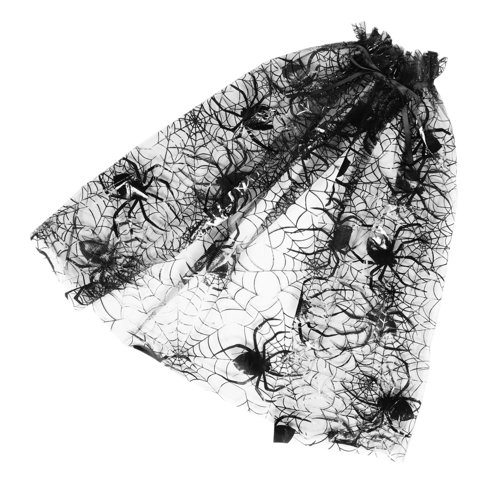 

Костюм-накидка на Хэллоуин для детей и женщин, накидка из полиэстера с паутиной, вечерние, косплей, износостойкий, складной, удобный, стильный дизайн