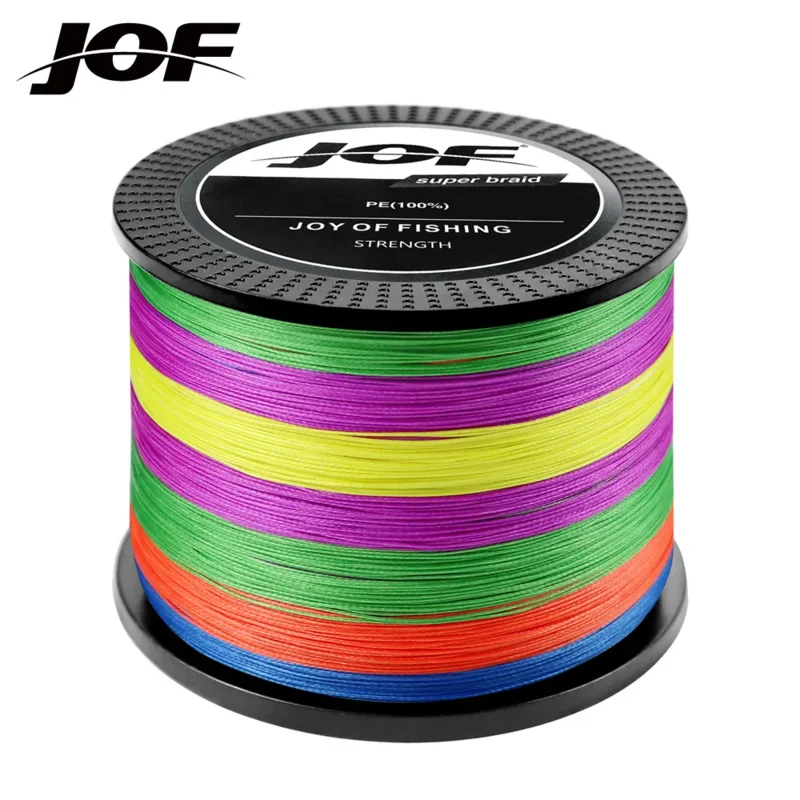 JOF 9 Strands Fishing Line 300/500/1000M Braided PE Fishing Strong Fishing Line Multifilament Durable Fishing Line Tool