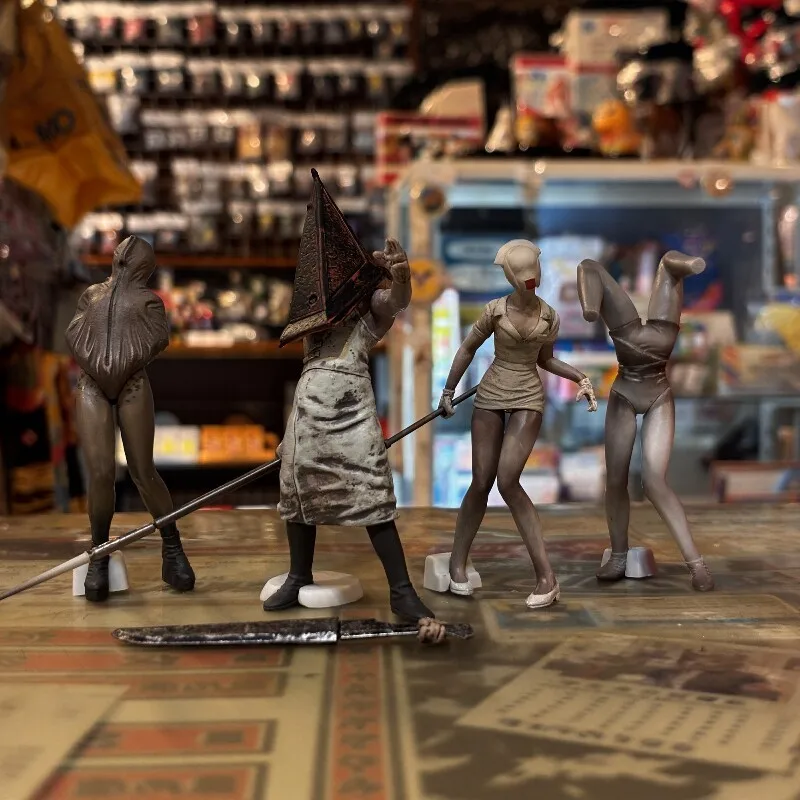 New Silent Hill 2 SR+ Bubble Head Nurse & Pyramid Head Gashapon  Desktop Decoration For Game Fans In Stock Authentic