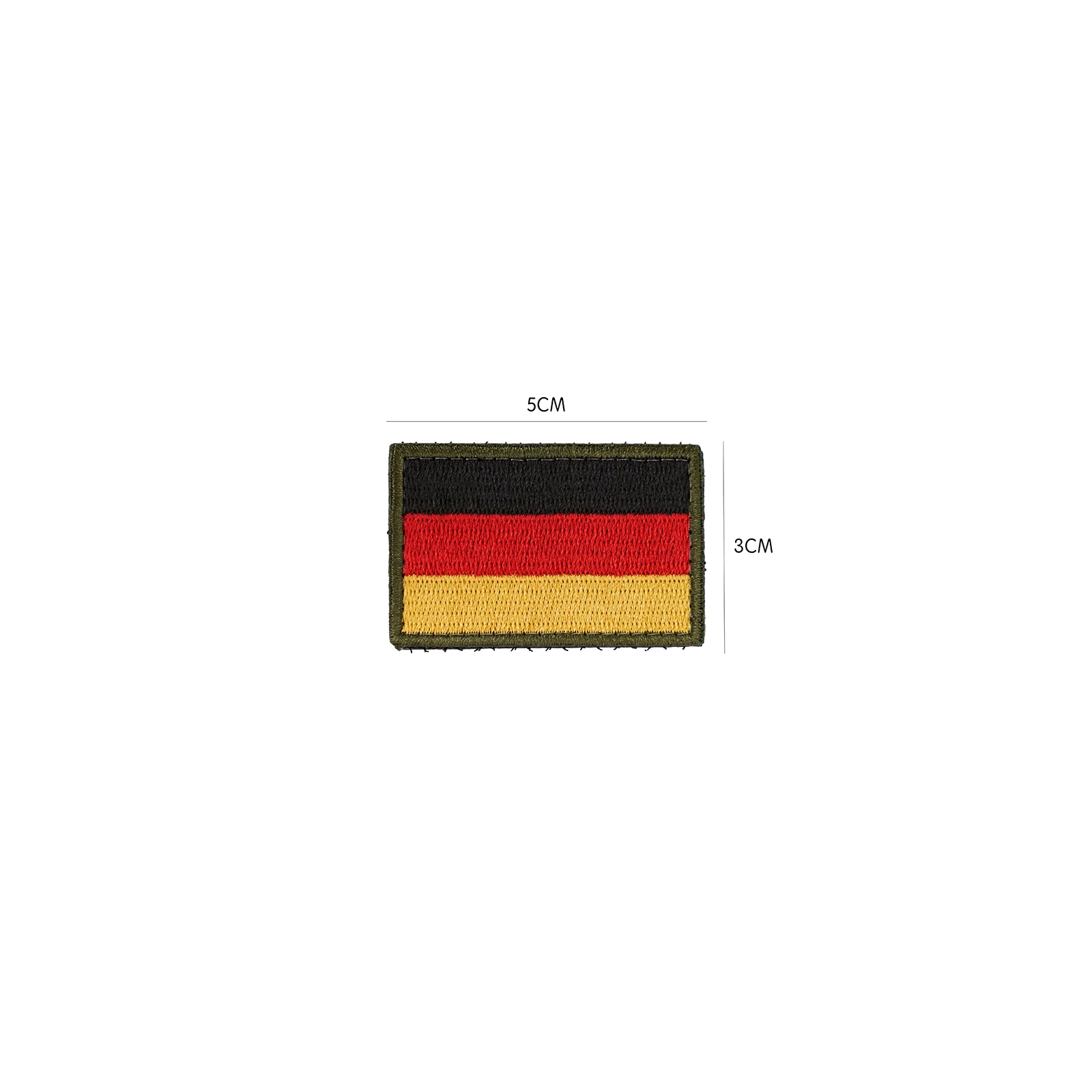 German BW Flag Emblem Tactical Hook and Loop Patch for Helmets Tactical Vests Clothing Backpacks