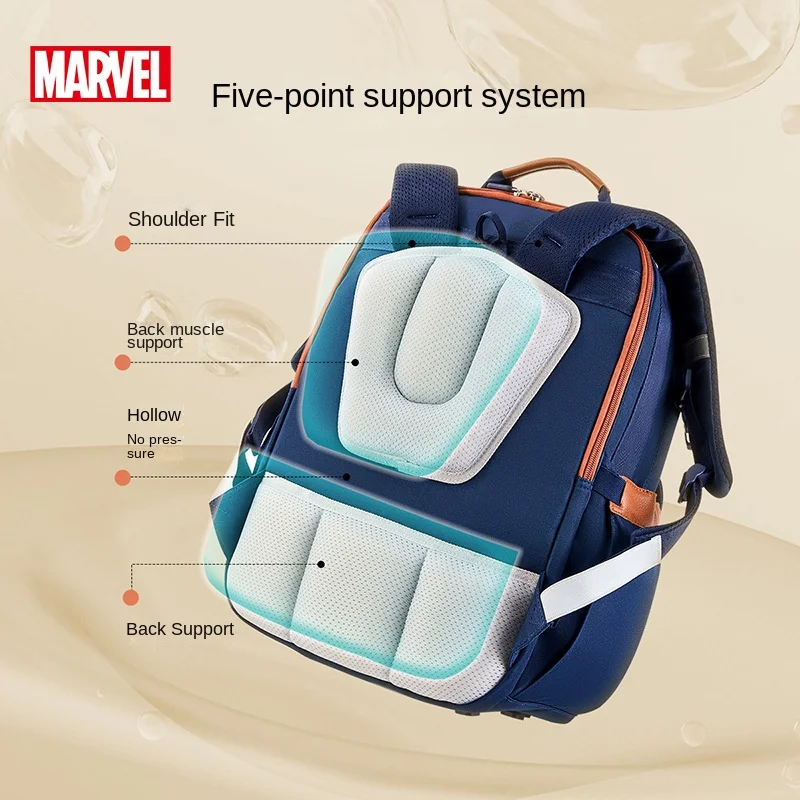 Disney Lotso Boy Girl School Bag Spider Man Middle Primary Student Shoulder Orthopedic Backpack Large Capacity Light Mochilas