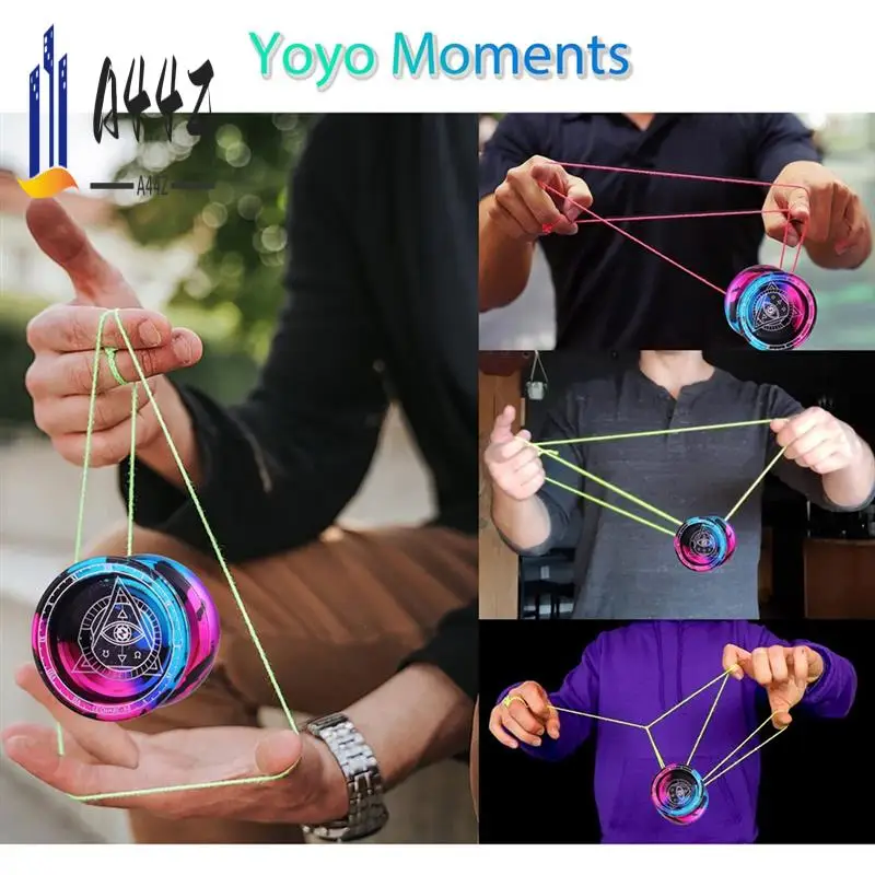 A44Z-LESHARE Yoyo Magic Yoyo Professional Competition Level YOYO Ball Single Metal Alloy YOYO Ball