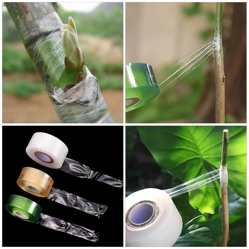 

3 Rolls Plant Grafting Film Self-Adhesive Stretchable Waterproof For Branch Repair Garden Tool Grafting Accessories Protective