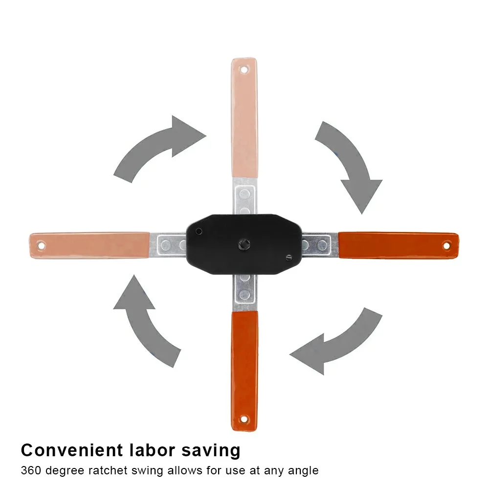 Strumento per pressa pinza freno per auto, chiave freno compressore può oscillazione a cricchetto da 360 gradi per riparazione e sostituzione dei freni auto