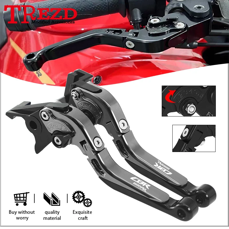 

Motorcycle Handle Levers For CBR600RR 07-24 CBR1000RR 08-19 Adjustable Folding Extendable Brake Clutch Levers cbr600rr cbr1000rr