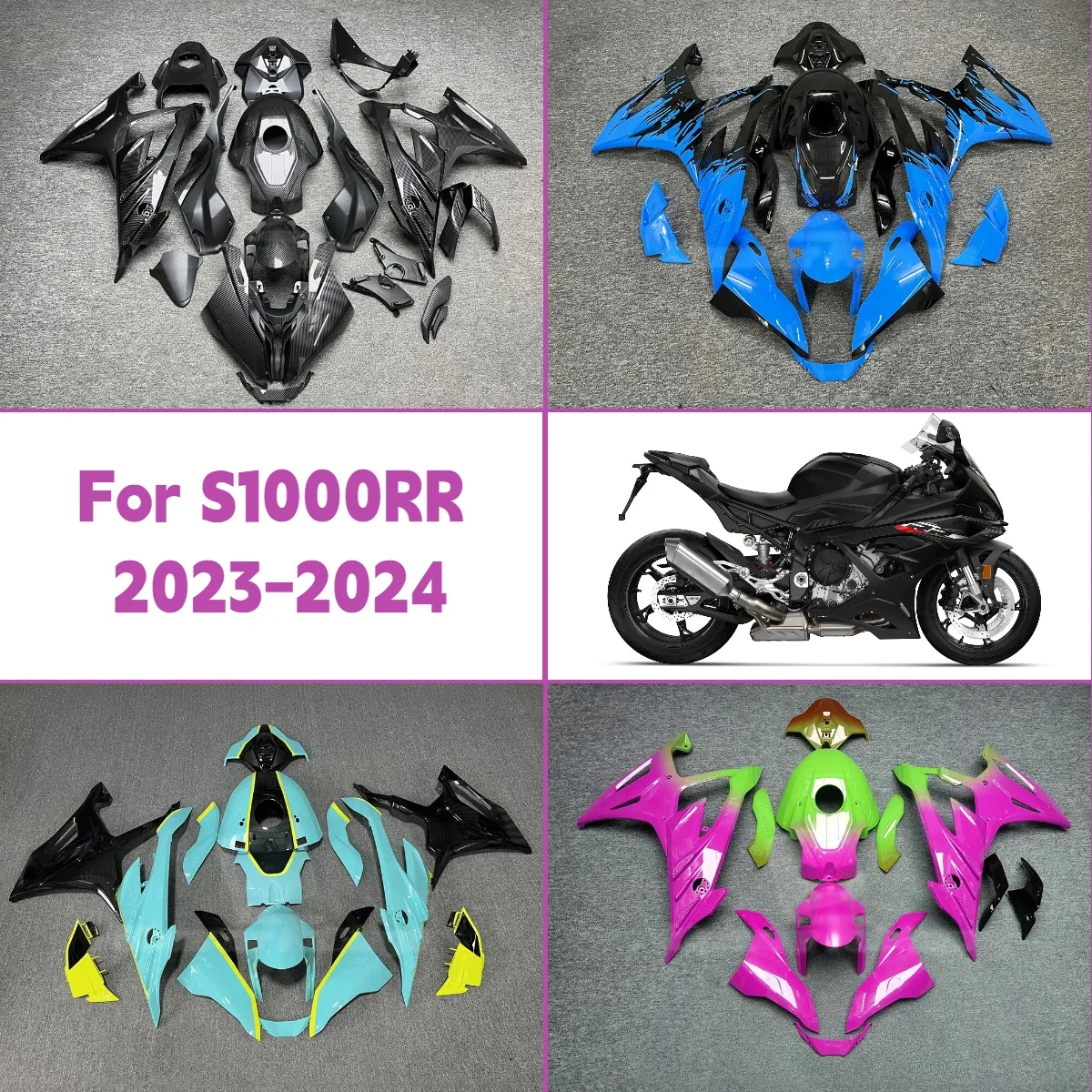 

2023 2024 S 1000RR Full Injection Fairings Motorcycle Bodywork Cover for 23 24 BMW S1000RR Fairing Kit High Quality