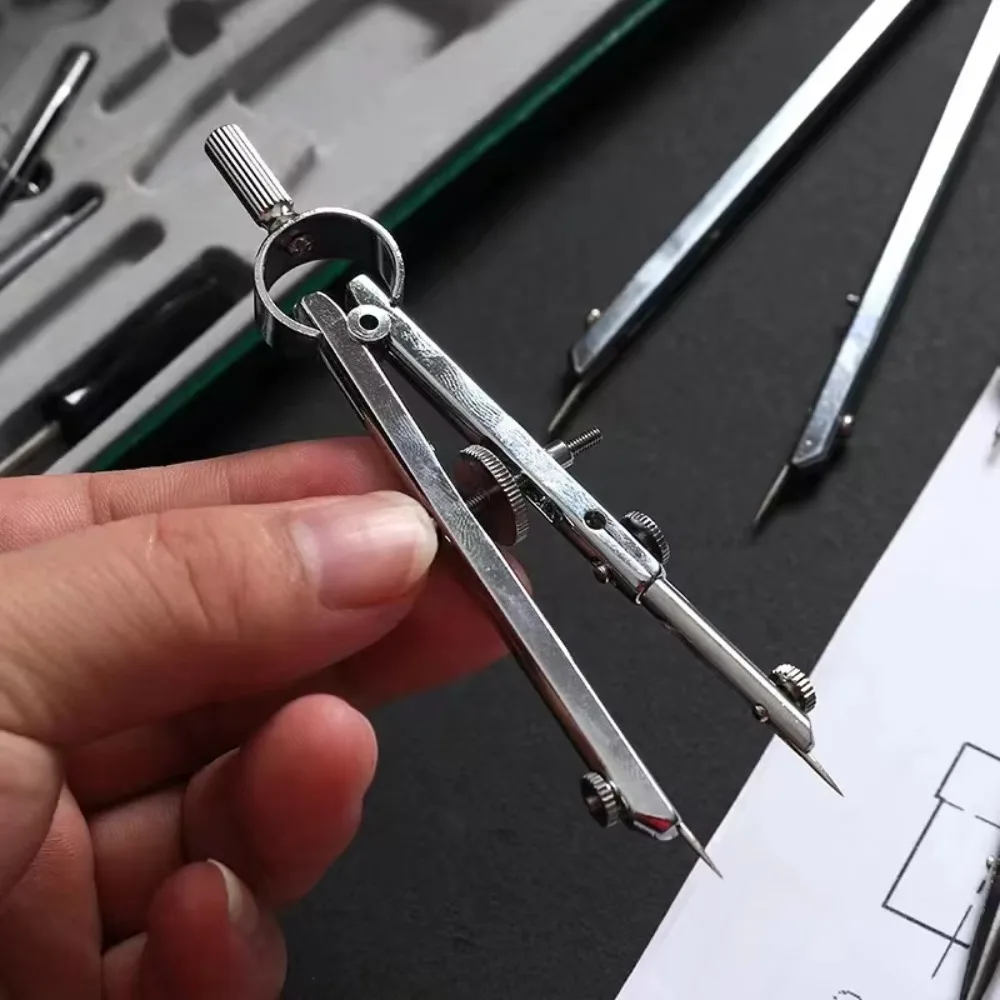 

15pcs Professional Pencil Compass Set Drawing Tool Mechanical Metal Instrument Drawing Tool Office Stationery