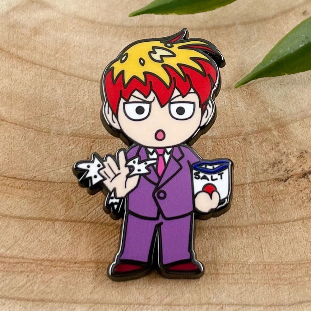 Animated Character Salt Bae Brooch Unique Salt Sprinkling Pose Badge Comedy Enthusiast Gift Chef Accessory