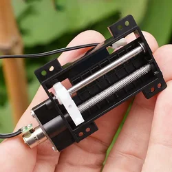 Mini 6mm Stepper Motor Stroke 30mm Slider Screw Stepper Motor 2-Phase 4-Wire Linear Actuator Micro Stepping Motor with Slider