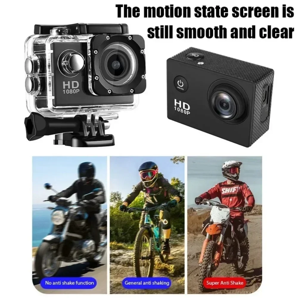 Mini Wide-angle Sports DV Camcorde With Cam Acssories 2.0 Inch Camcorde  Sports DV Go Car Cam Full HD 1080P Waterproof