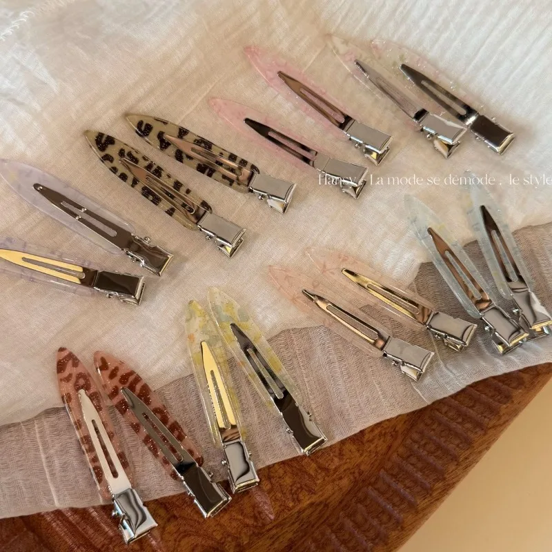 Japanese Lightweight Acetic Acid Seamless Barrettes Female Color Side Bangs Hair Clip Hairpin Headgear Hair Accessories