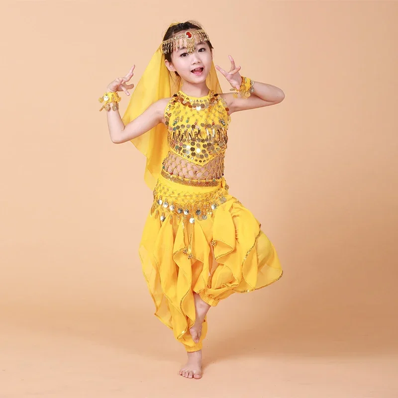 Vila& Yomi Girl's Dance Costumes Party Outfit Halloween Costumes Belly Dance Children Dancing Clothes