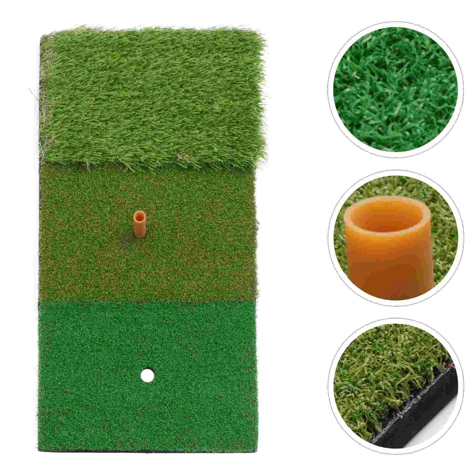 Practice Mat Portable Swing Mat Hitting Mat and Driving Pad Outdoor Indoor Training Aids Green 3 Colors Long and Short Grass 30x