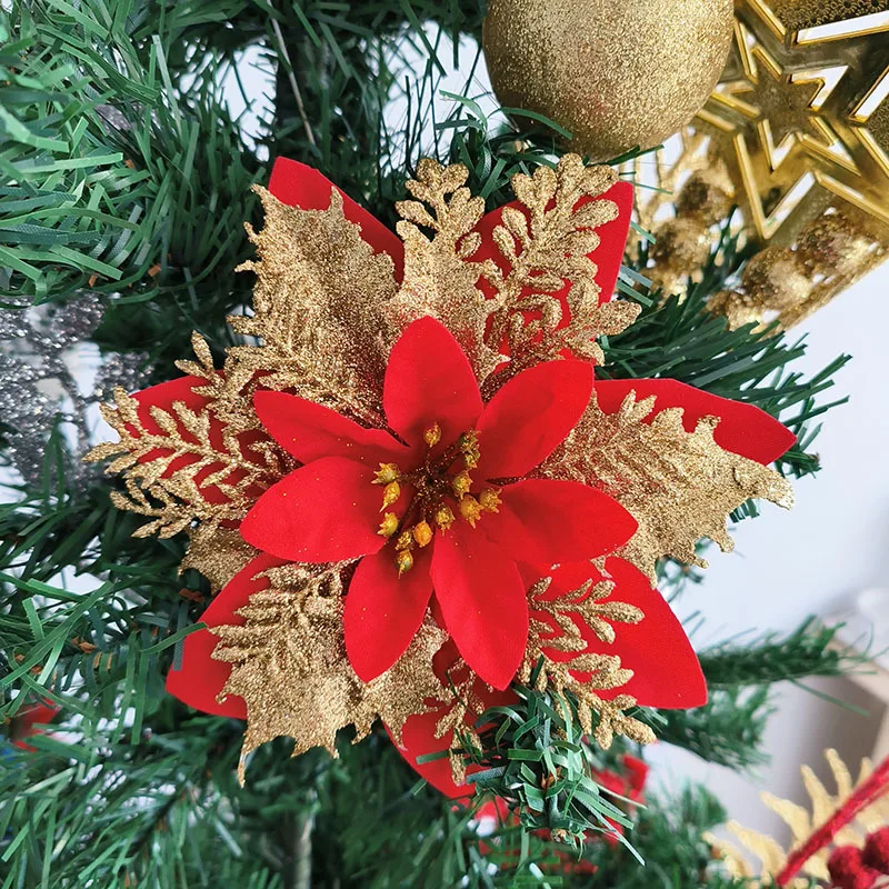 Standalone Decorations Christmas Flowers Christmas Party Enhances Festive Atmosphere Ensures Long-lasting Beauty