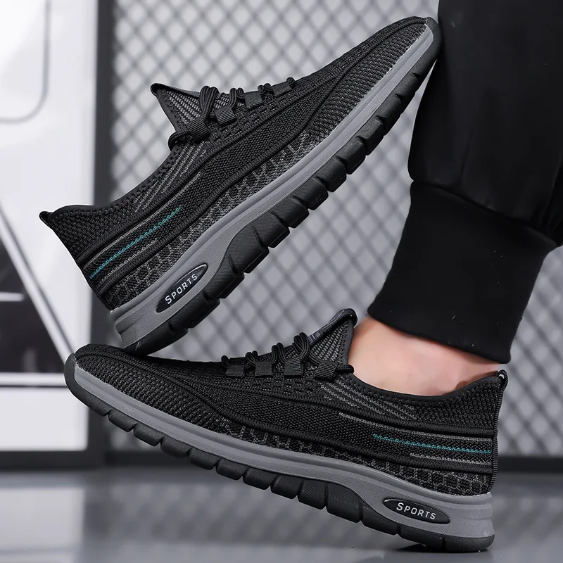 

Новые дизайнерские спортивные кроссовки для мужчин Весна-Лето 2026: однотонные, модные, дышащие, сетчатые, на шнуровке, повседневные