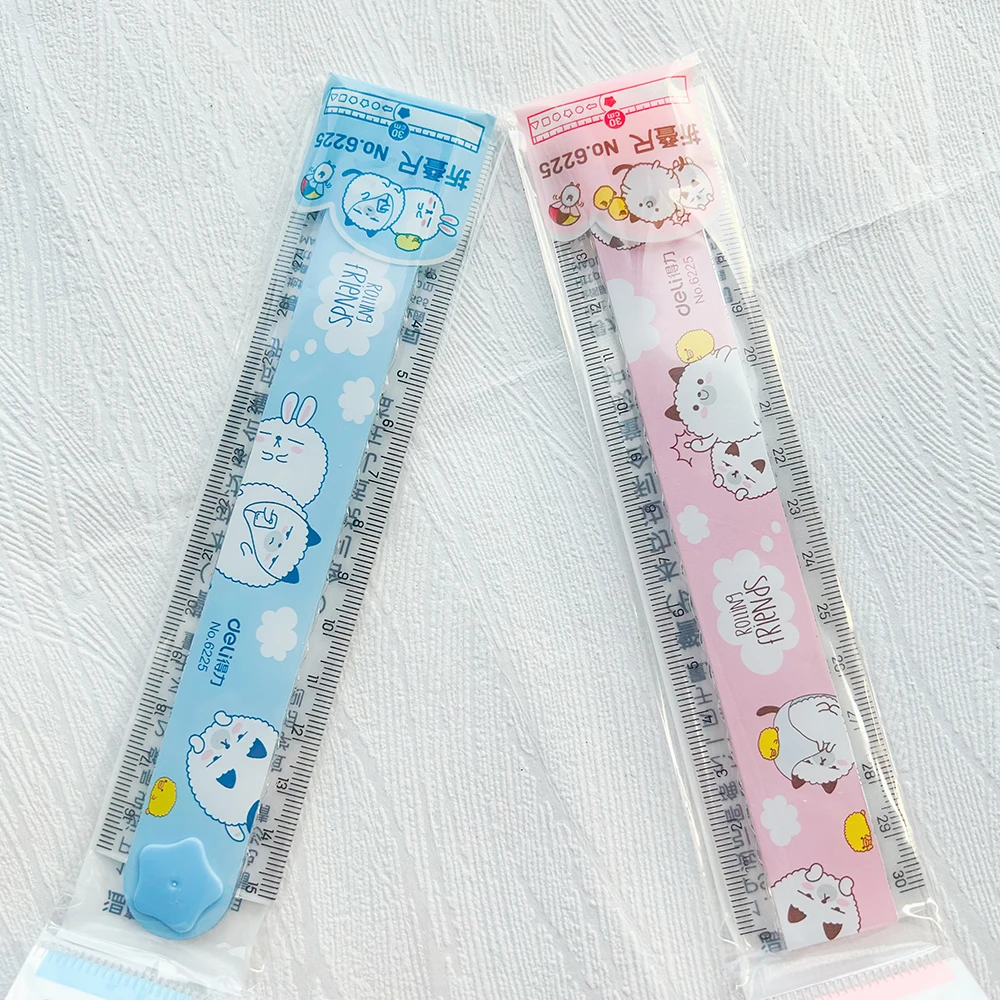 1 Piece Kawaii School Supplies  30cm Foldable Ruler for School Accessories Folding Ruler Kids Drawing Tools Aesthetic Stationery