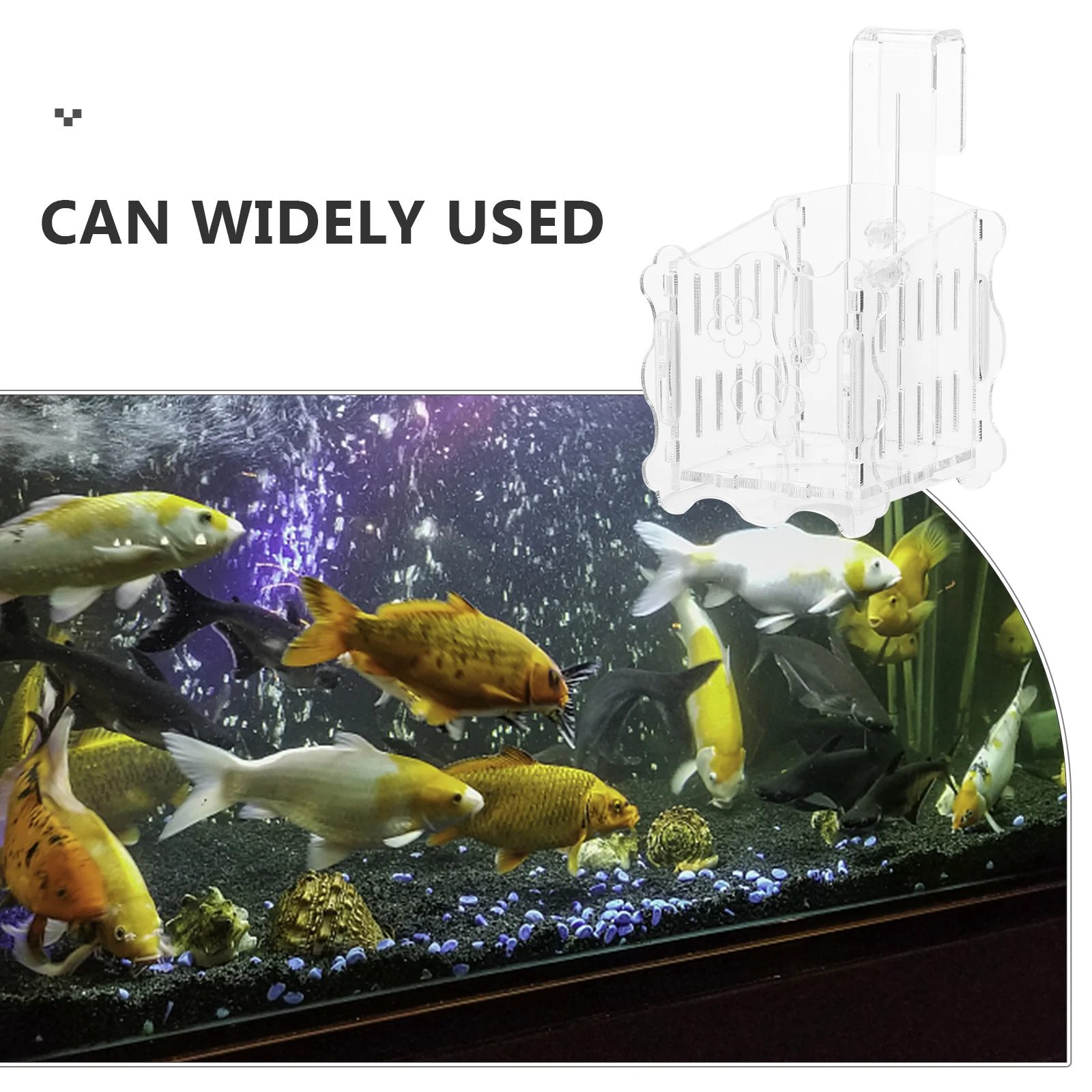 

Clear Aquarium Planter Cup Reusable Fish Tank Decor Breeding Pot Transparent Aquatic Plant Holder Hanging Water Plant