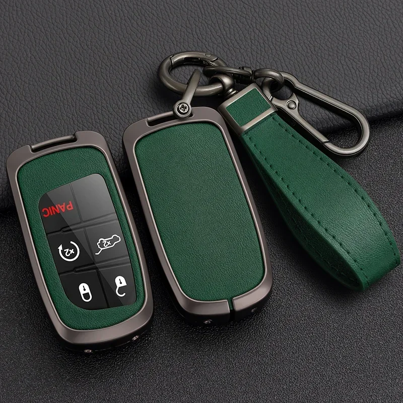 

Zinc Alloy Car Key Case Cover For Fiat Jeep For Dodge Ram 1500 Journey Charger Dart Challenger Durango Holder Shell Accessories