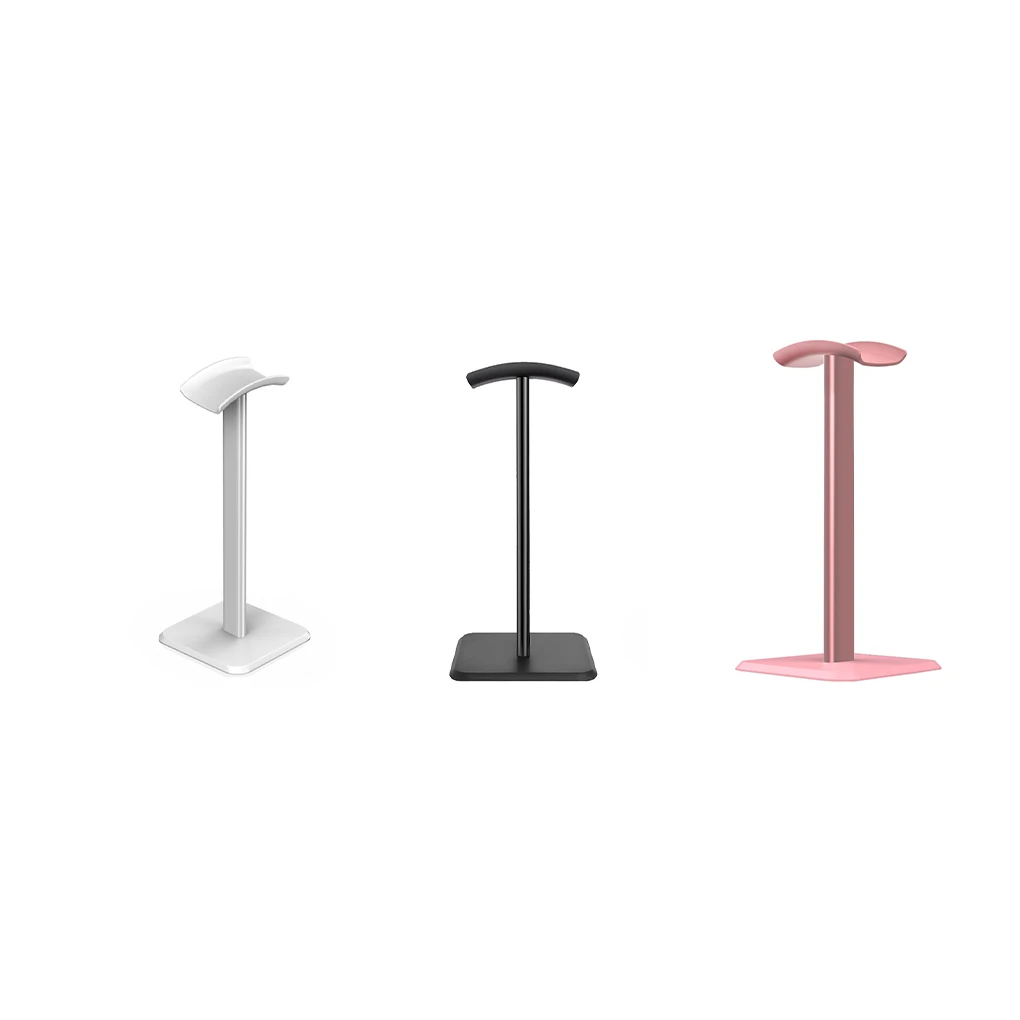 ชั้นวางหูฟังอลูมิเนียมที่วางเพลงเล่นเกมอเนกประสงค์ติดตั้งง่ายราวฮาโลวีนสำหรับร้านกาแฟสีชมพู