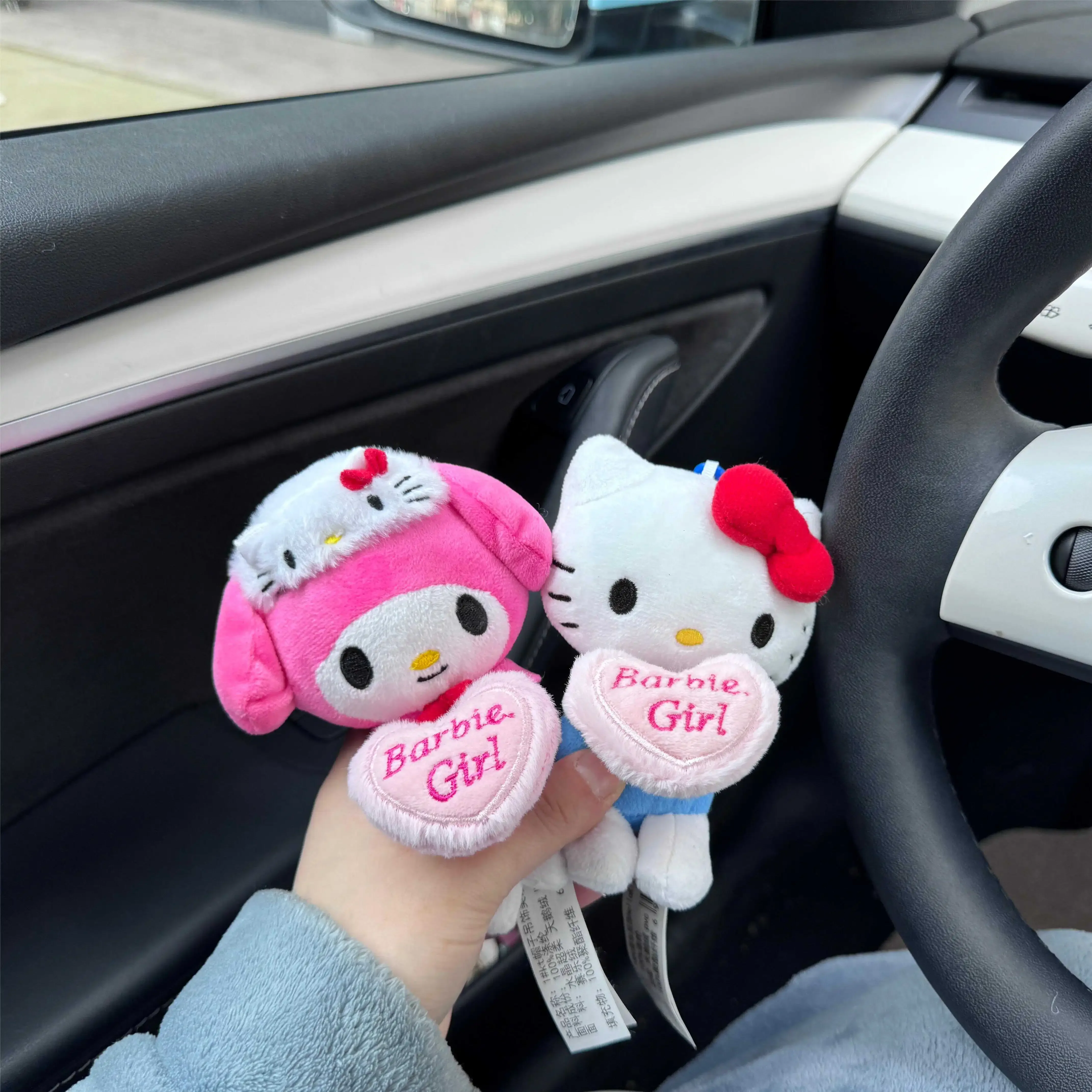 

Cinnamoroll My Melody Kuromi HelloKittys Angel Series Car Seat Belt Cover Shoulder Protectors Auto Turn Signals Wiper Decorate