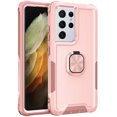 Shockproof Armor Case For Samsung Galaxy S25 S24 Ultra S22 S23 FE S21 S20 Plus Note 20 S10 Ring Stand Magnetic Cover A32 A12 A53