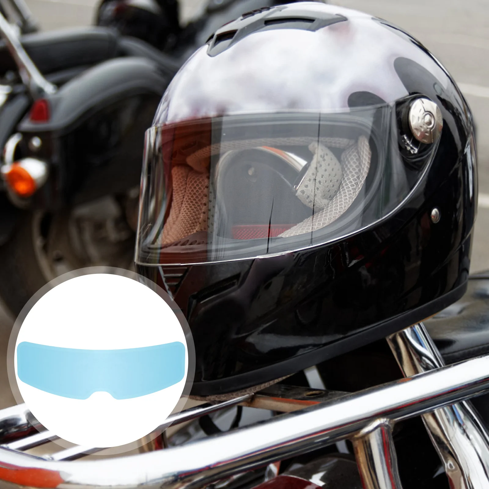 

Rainproof Anti-fog Film for Motorcycle Visor Clear PET Material Universal Fog Resistant AccessoriesHelmet Equip