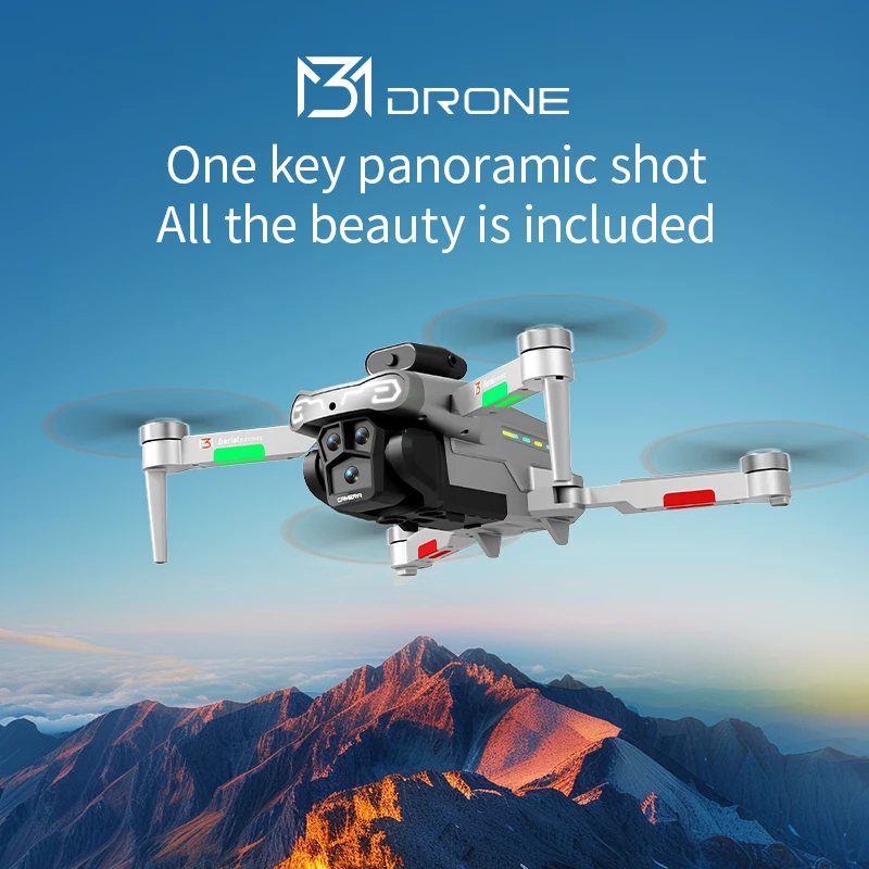 طائرة بدون طيار بدقة 8K عالية الدقة بدون فرش مع شاشة RC |   تحوم التدفق البصري، تجنب العوائق |   كوادكوبتر بلاك تيك للتصوير الجوي