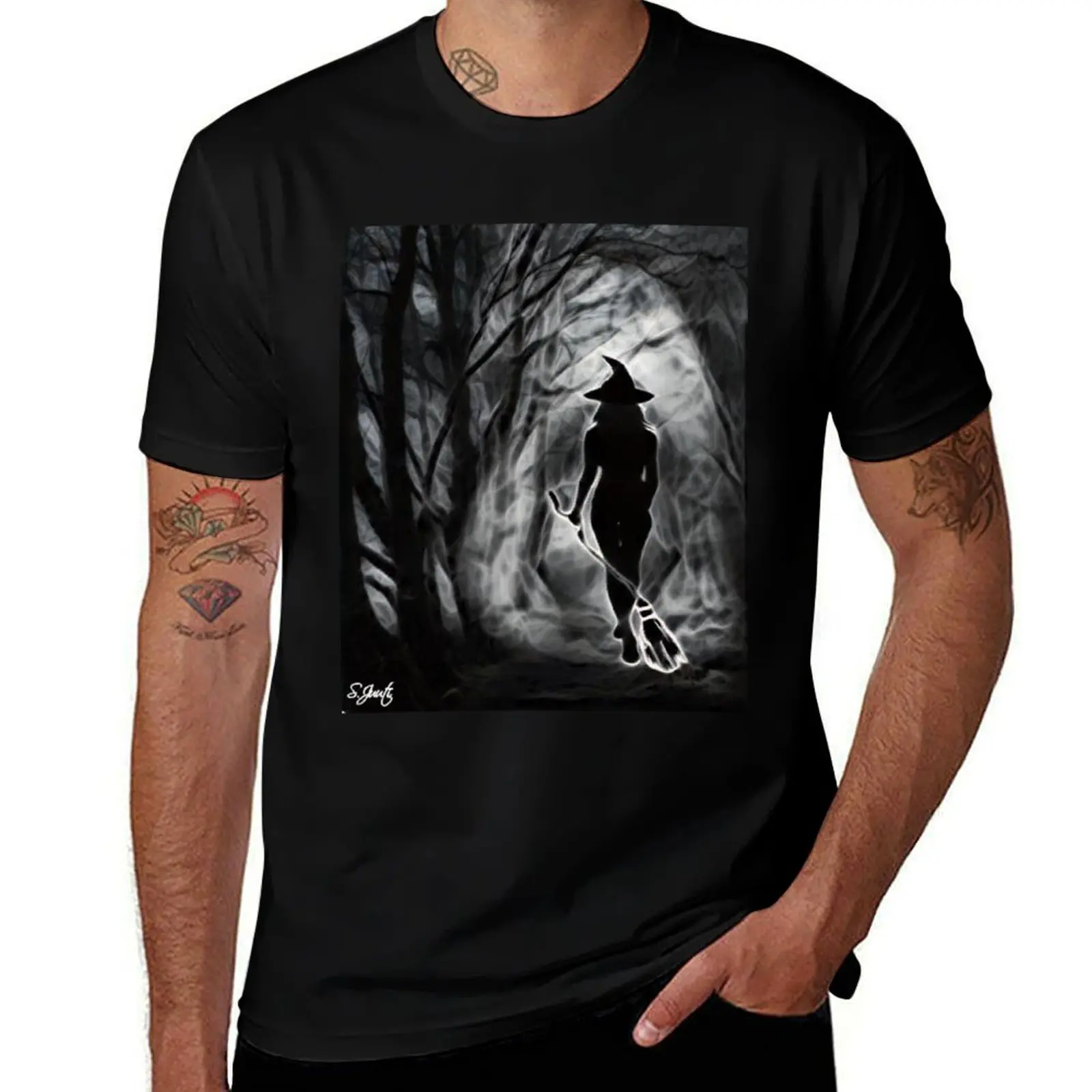 Witches Pathway T-Shirt Running Gym Short Sleeve Sports Tee T-Shirt