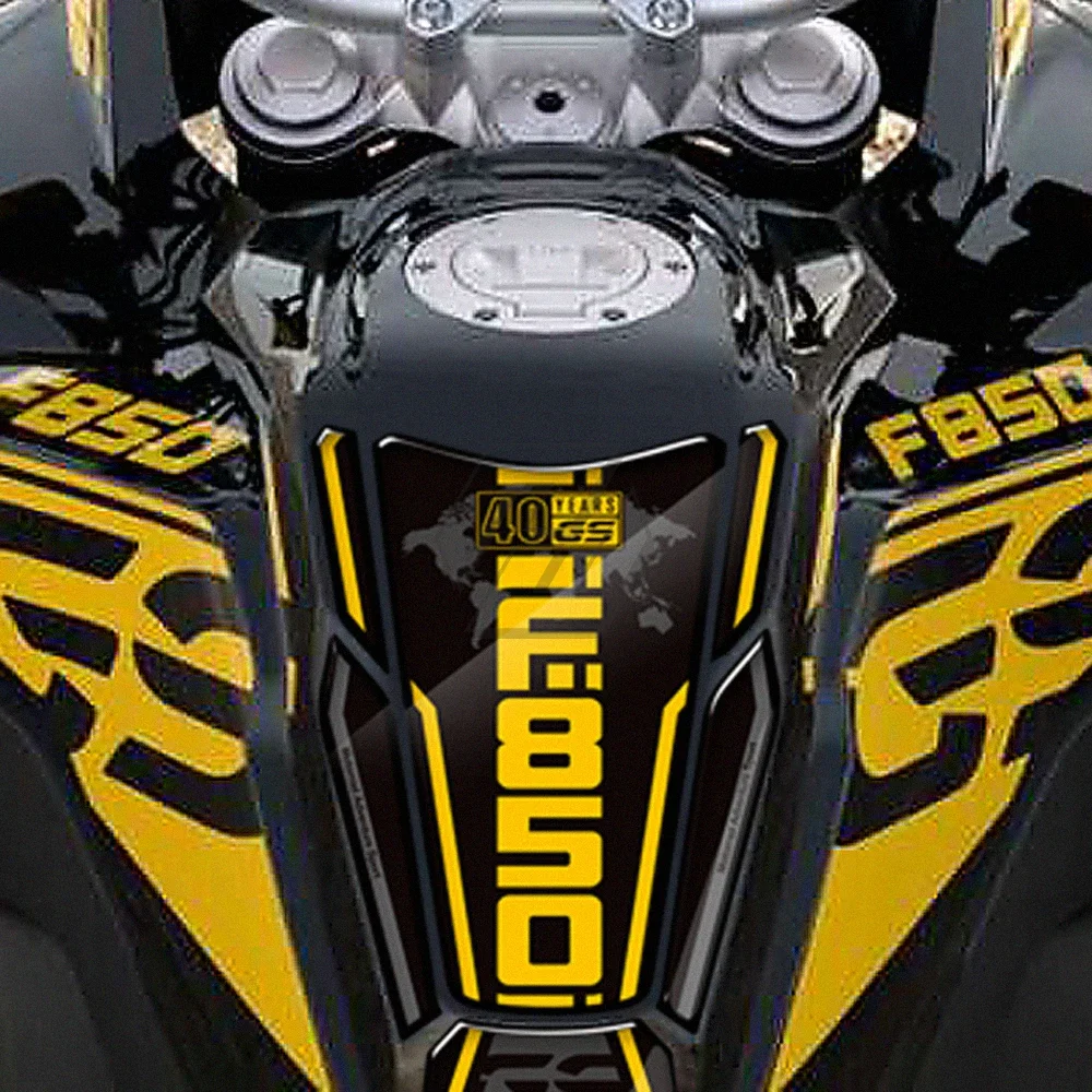 

For BMW F850GS Adventure Triple Black 40 Year Decals 2019-2021 Motorcycle Tank Pad Protector Sticker
