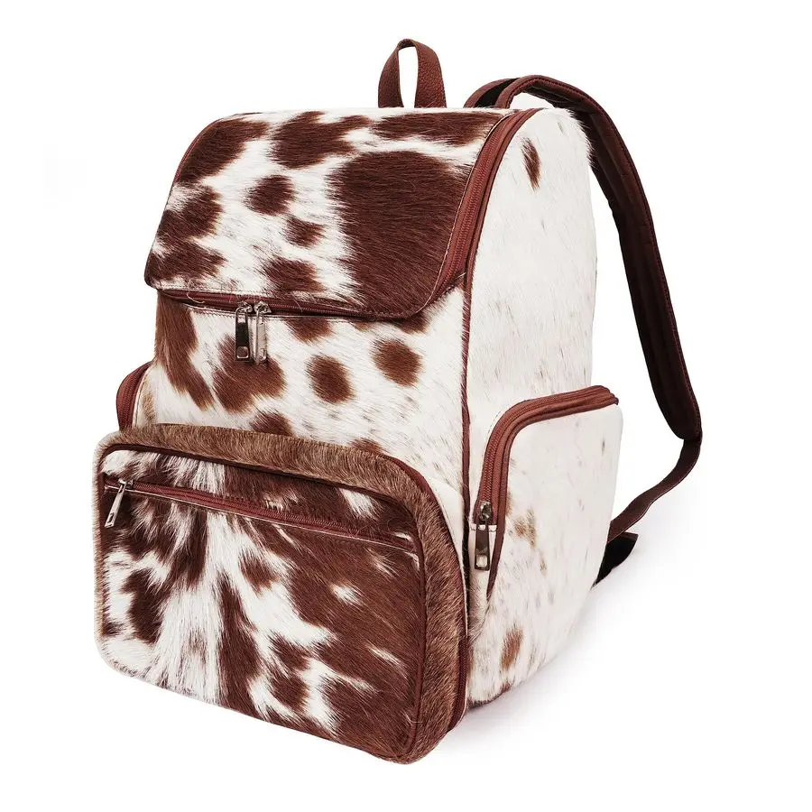 

Hair Print Diaper Backpack Rucksack Knapsack Travel Shoulder Bag Brown amp White Backpack