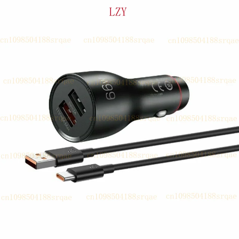 Para Huawei SuperCharge Cargador de Coche Max 66W Original Carga Rápida Doble USB