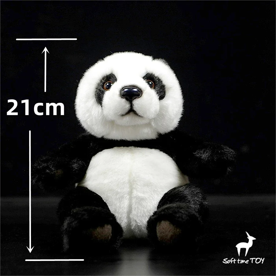 Panda Plush Toy High Fidelity National Treasure Plushie Panda Peluche Lifelike Stuffed Animals Simulation Doll Kawai Toy Gifts