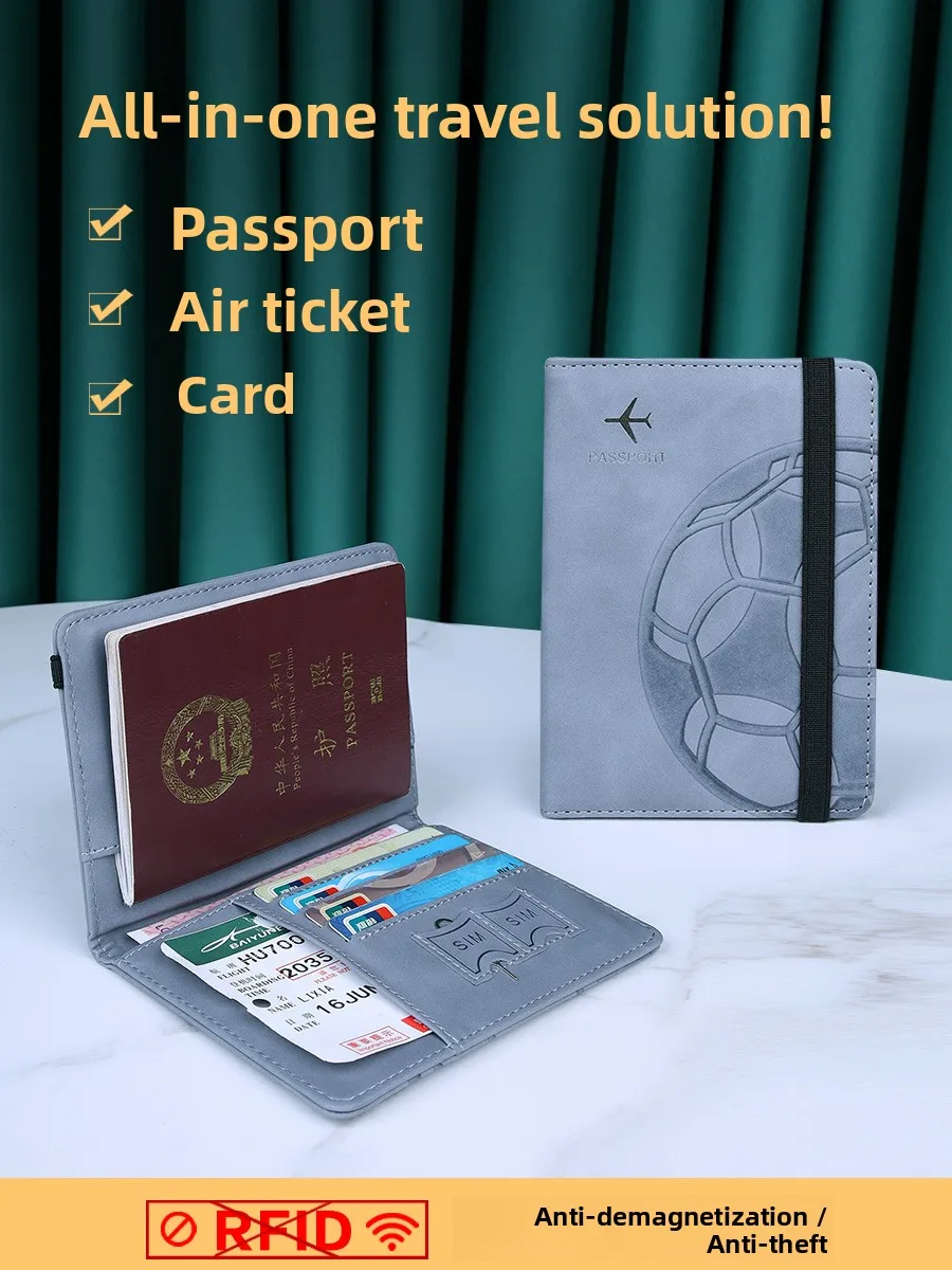 Porta Pasaportes Hope Girl para Mujer, Bolsa de Viaje para Documentos, Estuche Portátil para Guardar Boletos, Protección RFID...