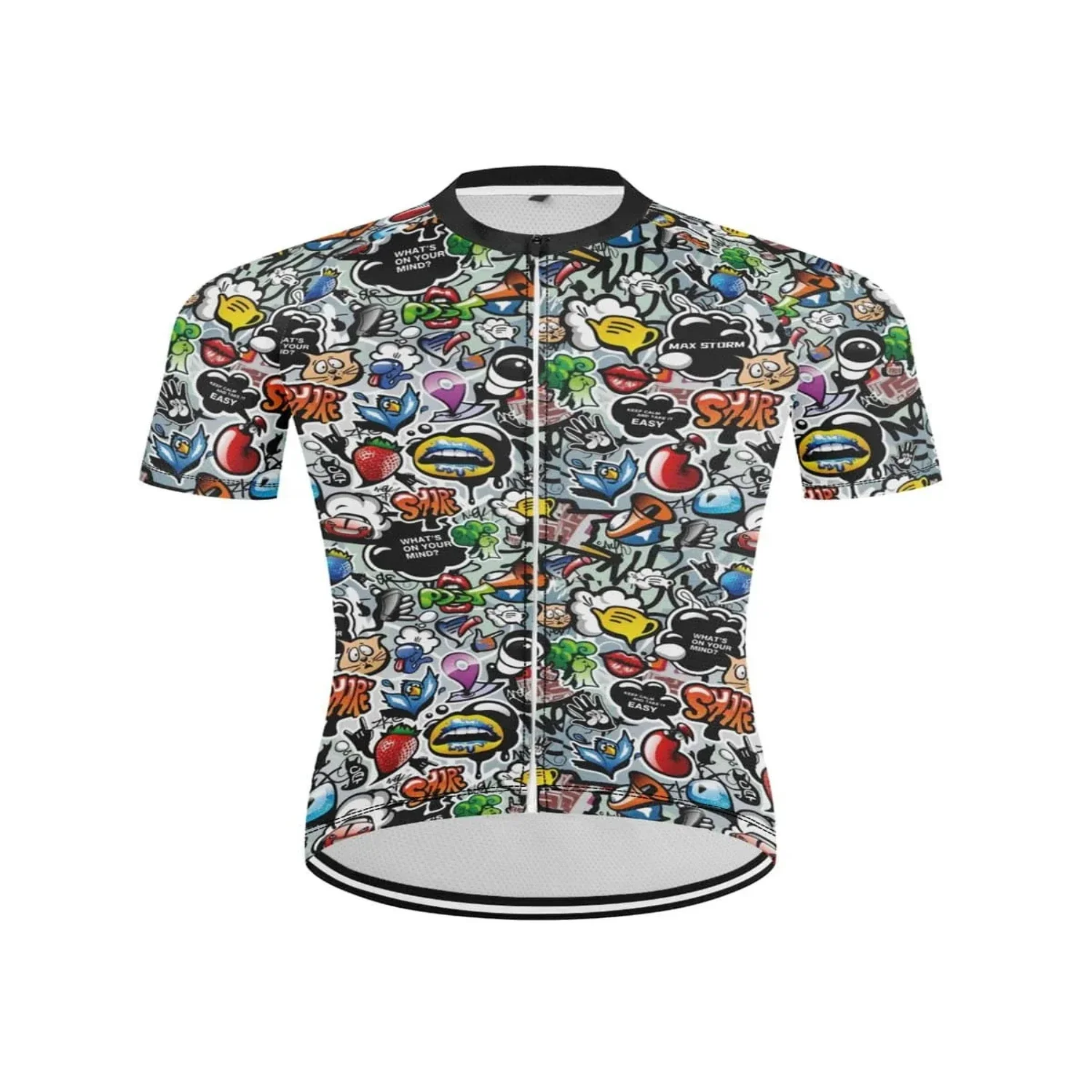 

Men Cycling JerseyFunny Cartoon Bike Clothes Summer Bicycle Clothing