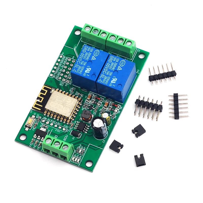 

Дополнительное развитие двухрелейного модуля ESP8266WIFI Стандартная плата разработки для источника питания 5 В/8-80 в