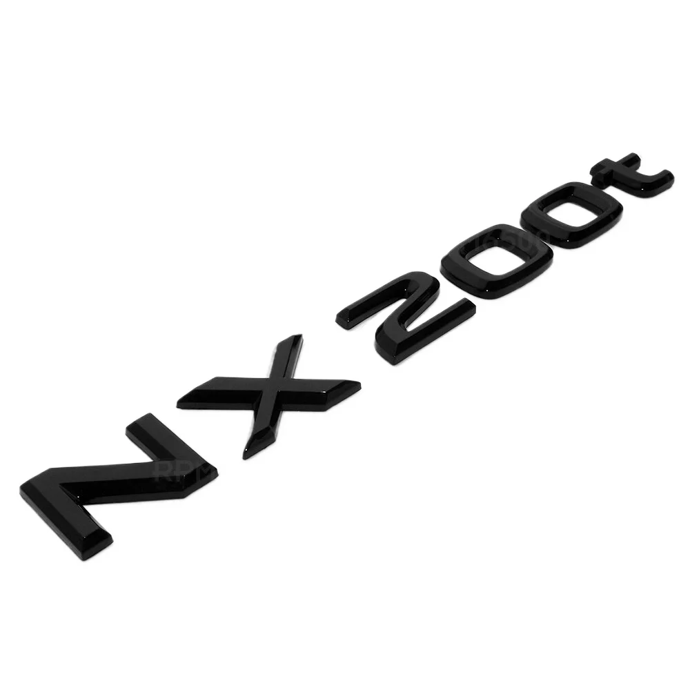 

For Lexus Liftgate Gloss Black NX 200t Letter Logo Badge Car Emblem Replace F-Sport