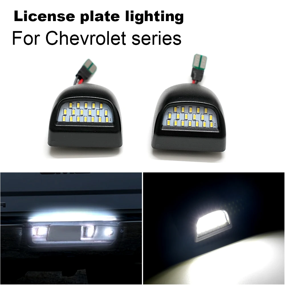 LED Car Trunk White License Plate Number Lamp For Chevrolet Silverado GMC Sierra 1500 2500 3500 Suburban Cadillac Escalade EXT