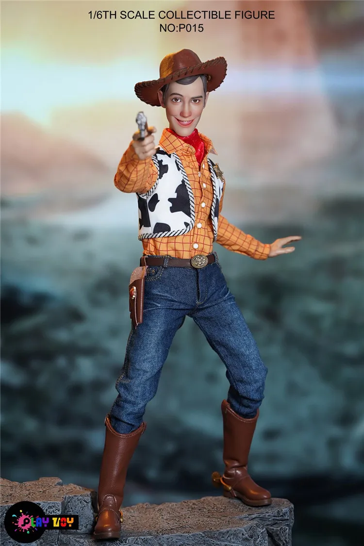 PLAY TOY P015 1/6 Male Soldier Happy Cowboy Full Set 12'' Action Figure In Stock For Fans Collection