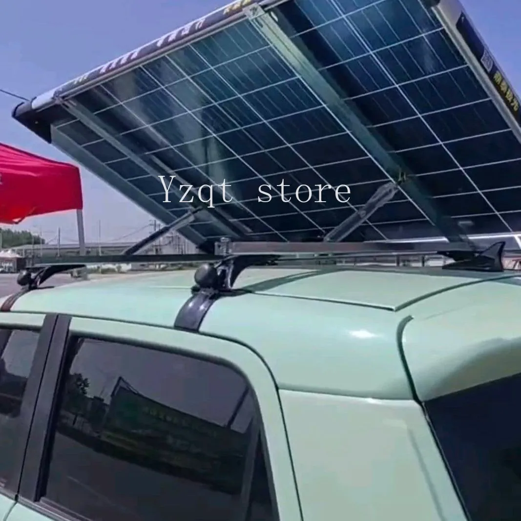 Tricycle photovoltaic panel hydraulic lifting bracket angle adjustable roof photovoltaic bracket solar panel holder