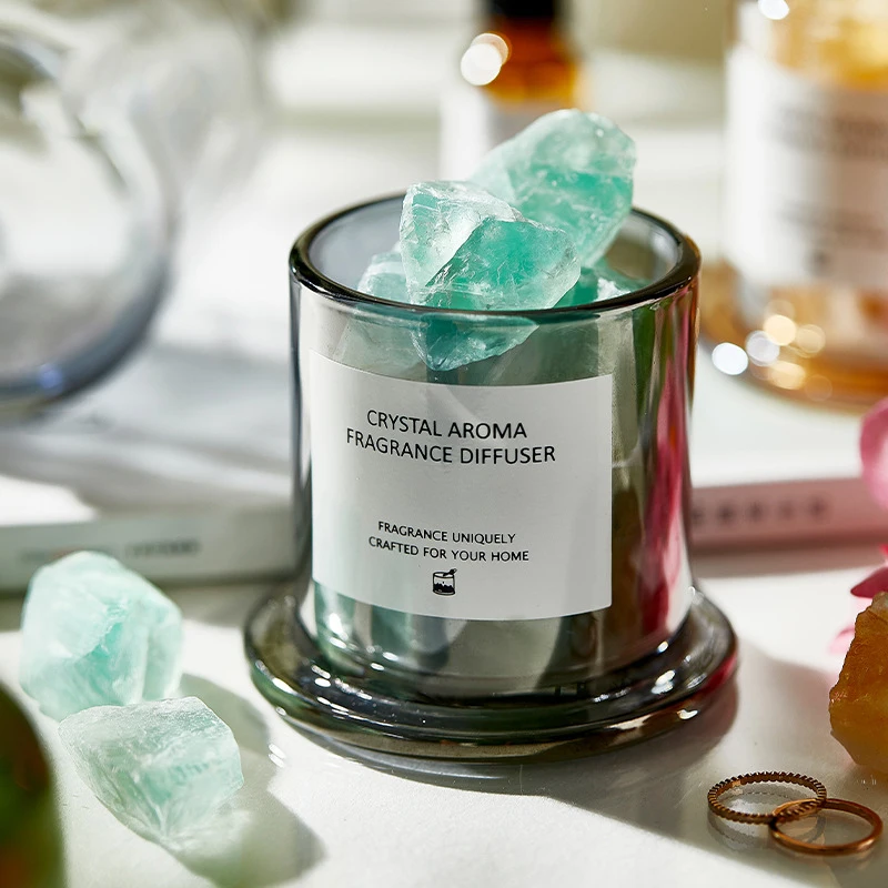 Aromatherapy Essential Oil Aroma Diffuser Stone Indoor Fire Free Crystal Stone Set Home Bedroom Fragrance Souvenir Gifts
